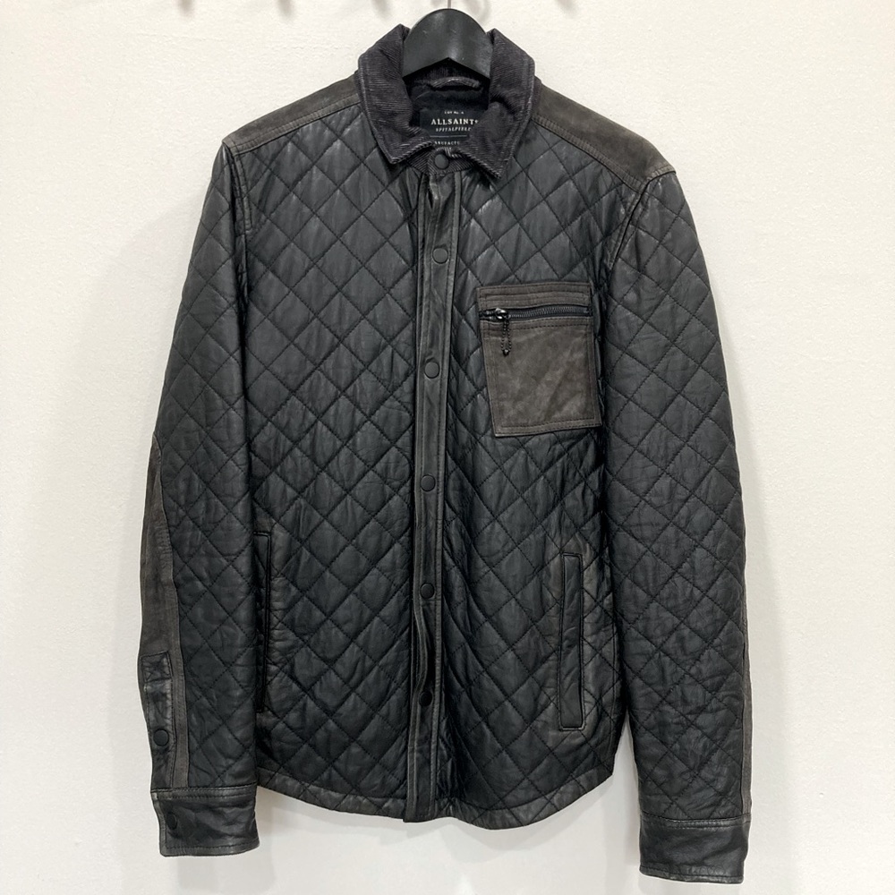 All Saints Alter Leather Shirt